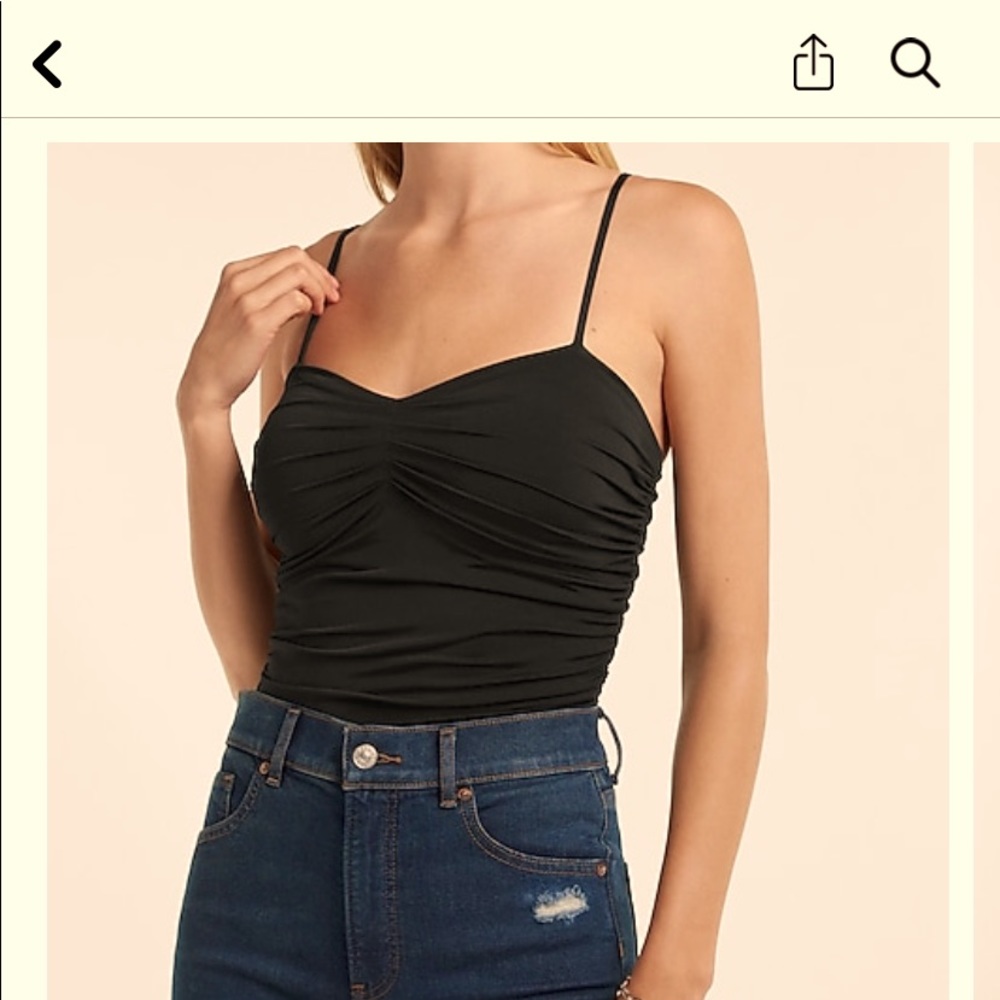 Express body contour ruched bodysuit